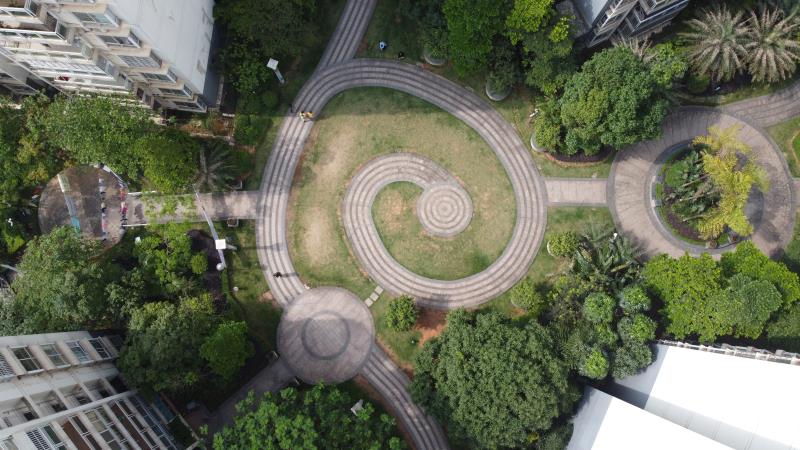 无人机拍摄恒大苹果园小区